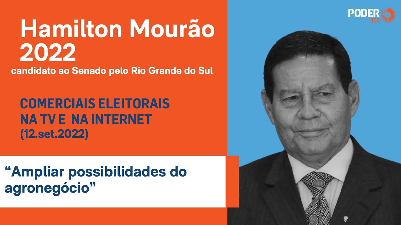 Hamilton Mourão (programa 44seg. – TV): “Ampliar possibilidades do agronegócio” (12.set.2022)