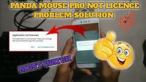 Panda mouse pro App not licensed problem solved #pandamousepro #freefire  #keyboardandmousegameplay