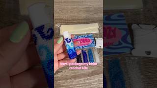How I package my crochet kits! #beads #crochet #diy