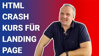 HTML Crashkurs um eine Landing Page zu erstellen. Grundgerüst, Wireframe, Tools