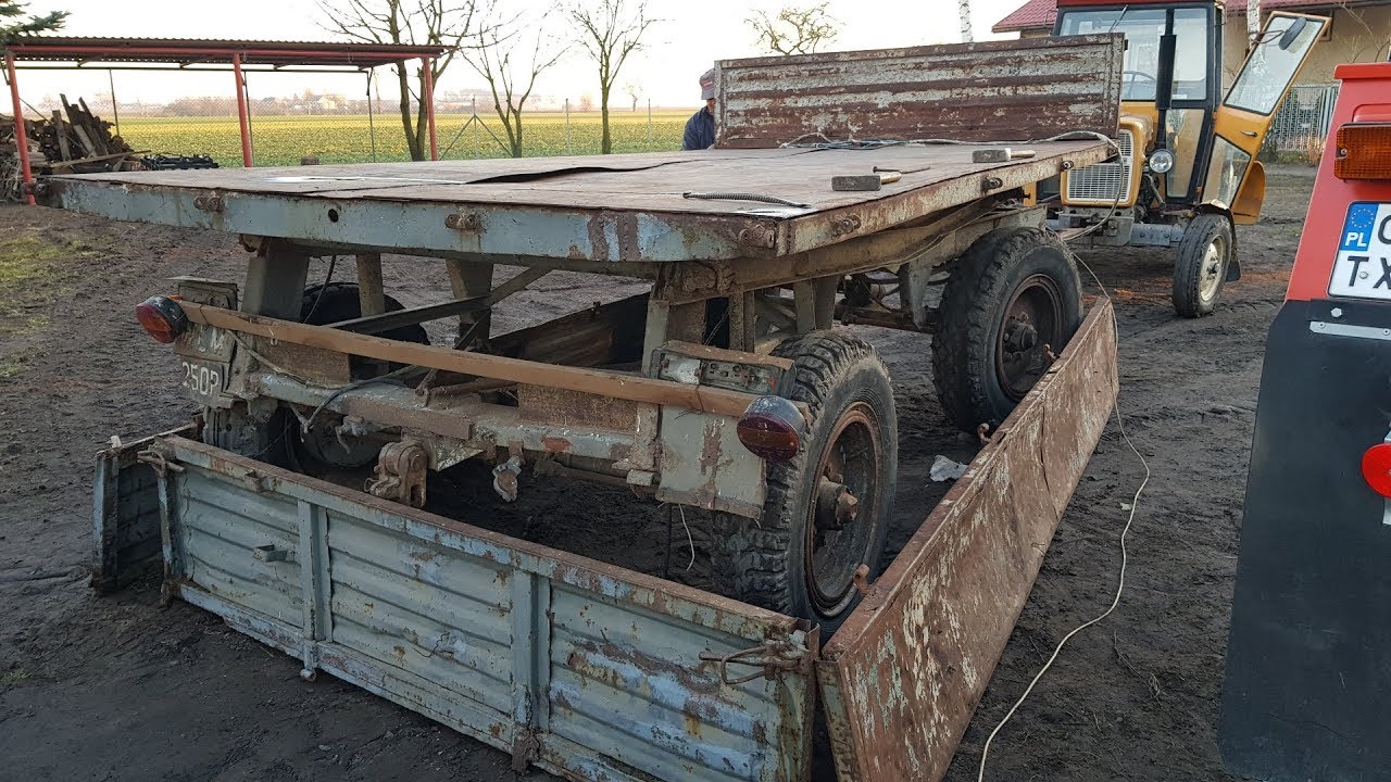 Demontaż Klap, Podłogi, Osi, Hamulców, Nowe Gwinty na Osi - Remont Przyczepy D47 / Cz.1