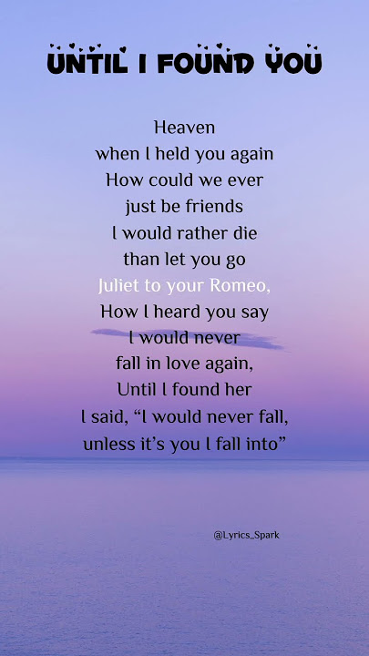Stephen Sanchez, Em Beihold - Until I Found You (Lyrics) #songlyrics #englishsong #untilifoundyou