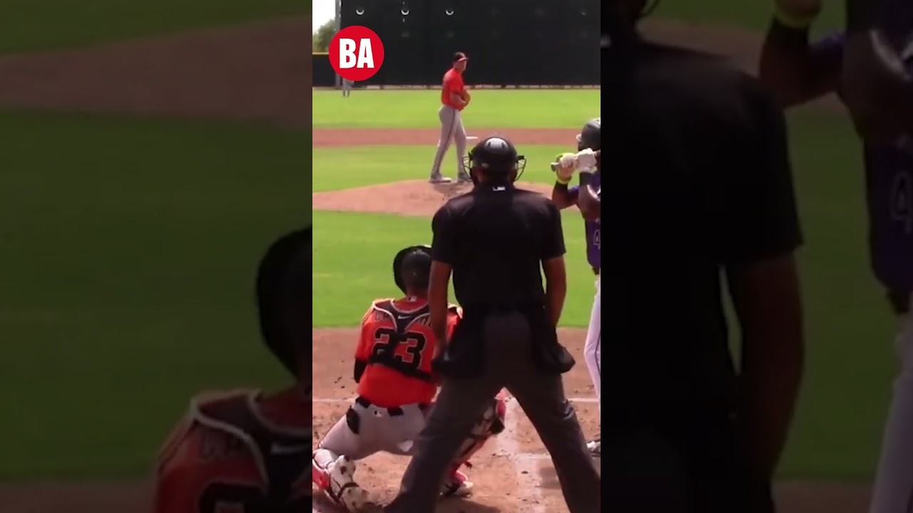 Carson Bolemon debuts at the Giants' complex 👀