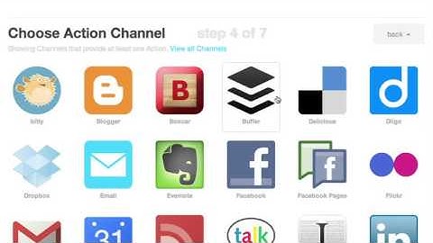 IFTTT Add and Edit Channels