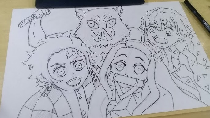 Mais 1 Desenho - Demon Slayer Aprenda a desenhar seus desenhos favoritos de  maneira fácil e rápida em até 7 dias. 😃 Entre no link da Bio e conheça  nosso método comprovado