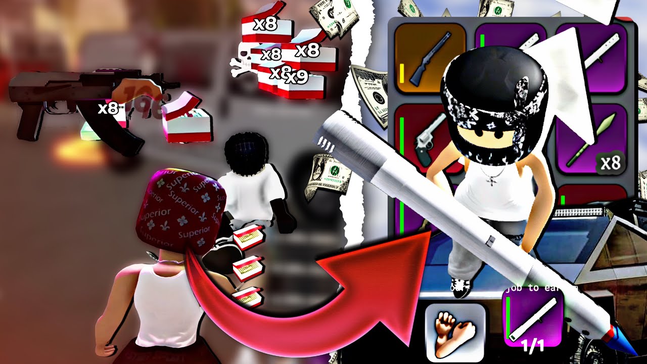 We Robbed A Lot Of EPIC WEAPONS In Roblox BlockSpin