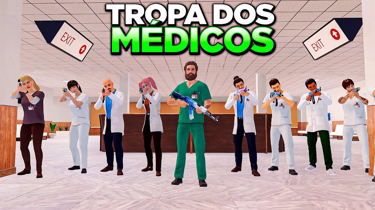 TROPA DOS MÉDICOS DOMINANDO TERRITÓRIOS DE GANGUE NO ONE STATE RP
