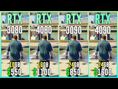 RTX 3080 vs RTX 4080 vs RTX 3090 vs RTX 4090 - Test in 12 Games