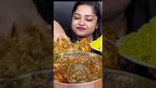 Whole Chicken Biryani And Chicken Gizzard Curry Eating shortsvideo shortsvideoviral ytshorts