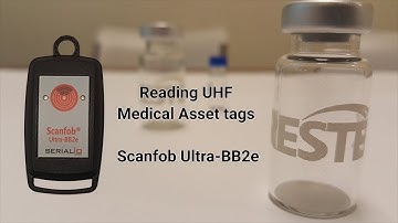 RFID Medical Asset tags in Vial Septa and Scanfob BB2 UHF on Android and iOS