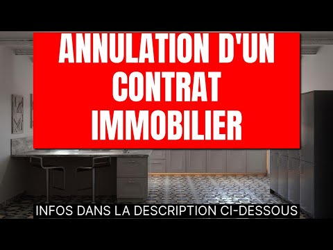 Vidéo: Un vendeur peut-il annuler un contrat immobilier en Californie ?