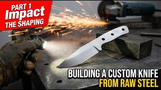 I Made a Knife from Raw Steel (And It’s Sharp!)(In Part 1)