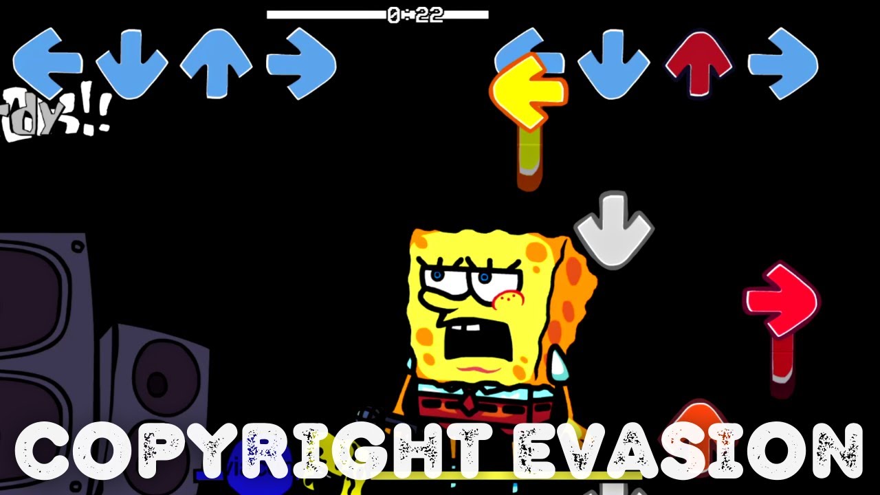 FNF Copyright evasion vs SpongeBob Remastered YouTube