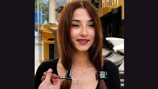 Extreme Long to Short Hair Chop Layered Cut Transformation Before After