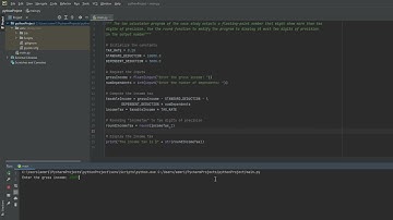 Using the round function in tax calculator program - Using Python