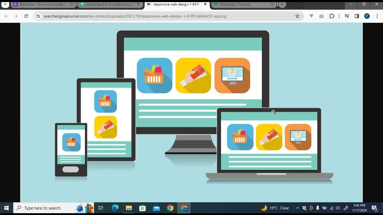 Create a responsive website using Bootstrap 5 | Responsible website ...