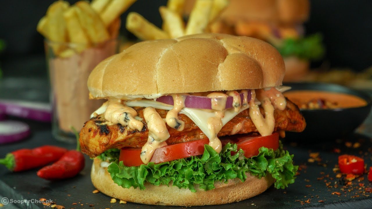 Peri Peri Chicken Burger Recipe by SooperChef #shorts