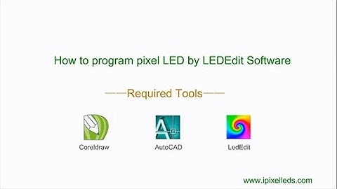 How to use LEDEdit software program pixel LED lamp