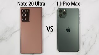 Samsung Galaxy Note 20 Ultra vs iPhone 11 Pro Max Speedtest & Camera Comparison