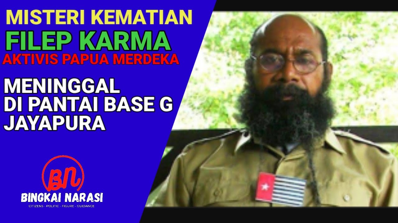 Filep Karma‼️Tokoh Papua yang Meninggal di Pantai Jayapura