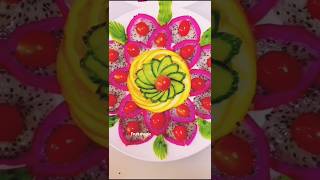 Transform Simple Fruit Into A Gourmet Masterpiece! 🌸🍉🍊#FruitArt#FoodArt#FruitPlatter #CreativeFood