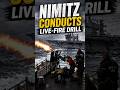 USS Nimitz Going Hot! 💥 Live-Fire Drill #ussnimitz  #military #navy