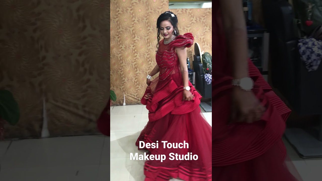 Engagement Airbrush makeup by Purnima ma'am Desi Touch Makeup Studio Allahabad