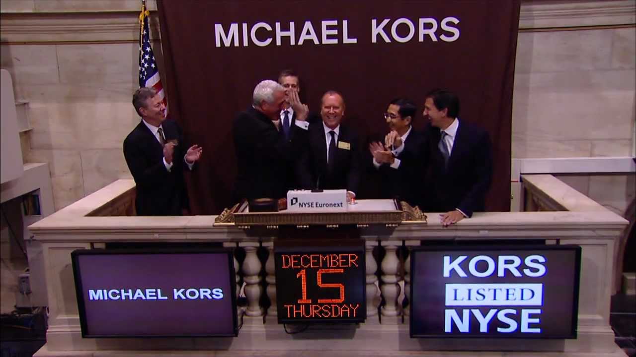 Michael Kors celebrates IPO on the New 