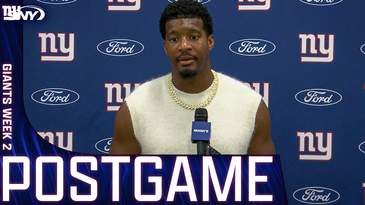 Veteran Giants QB Jameis Winston talks "better execution" after rough outing in loss to LA