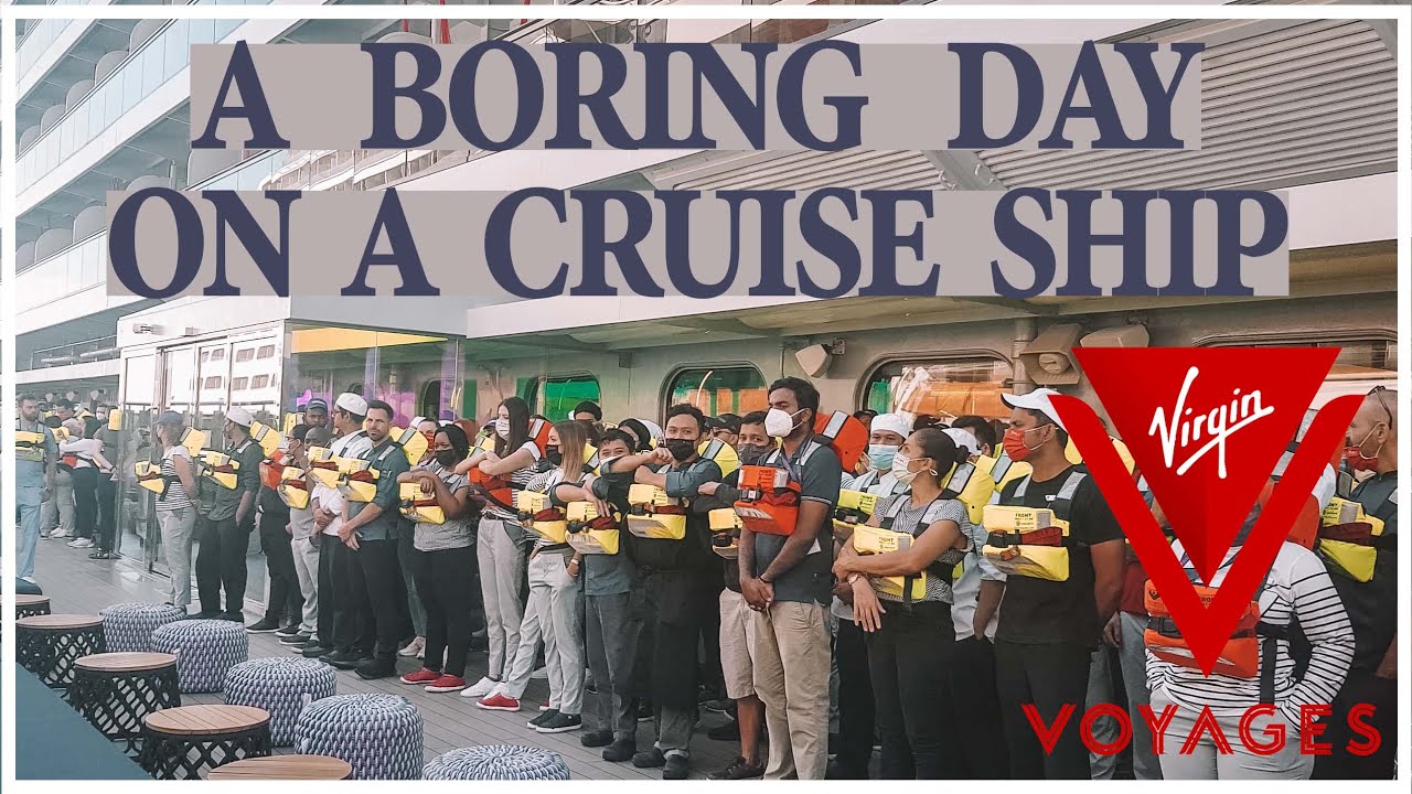 A Boring day on a cruise ship. Crew drill, Laundry, & cleaning my crew cabin