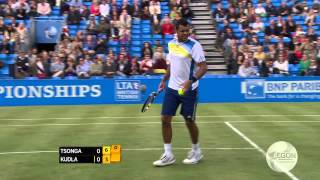 London Queens 2013 Friday Highlights Tsonga Kudla