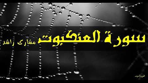 29 سورة العنكبوب كاملة حدر ( قراءة سريعة للحفظ والمراجعة ) مشارى راشد