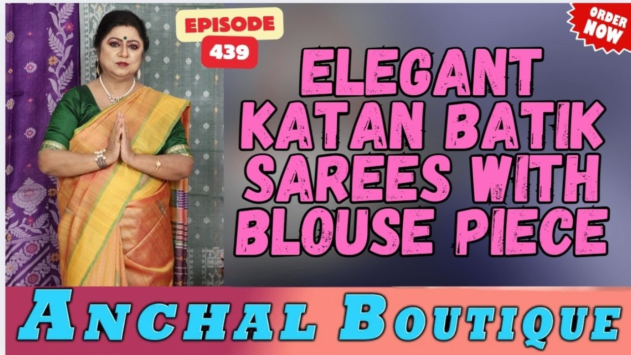 Elegant Katan Batik Sarees with Blouse Piece   || Episode -439 || #shortsviralvideos