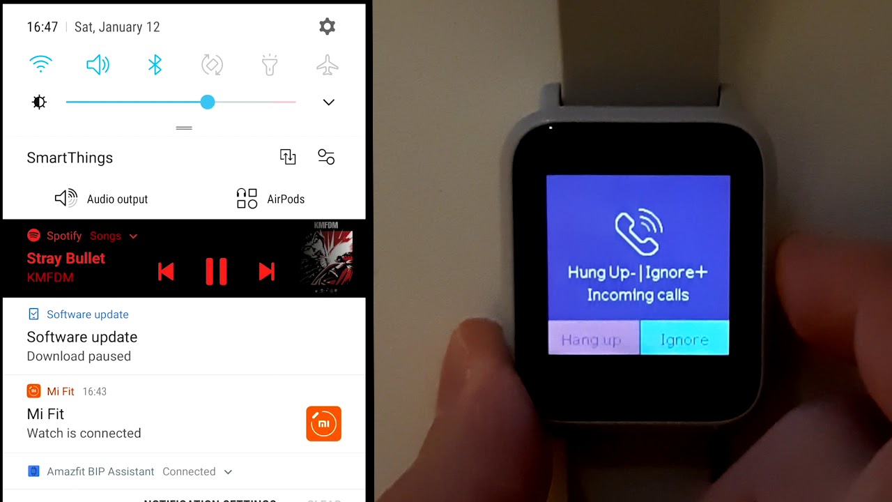 amazfit watch music