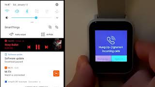 Amazfit BIP How to control music and music's volume