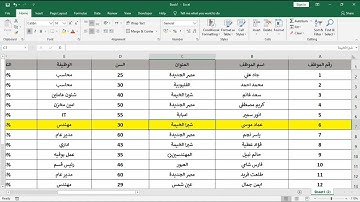 طريقة جامدة في الاكسل - تركاية حكاية 1 - تلوين العمود والصف اتوماتيك - Trick 1 in Excel
