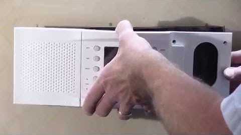 How to Open up - Disconnect and Remove a NuTone NM100 Intercom Master Station