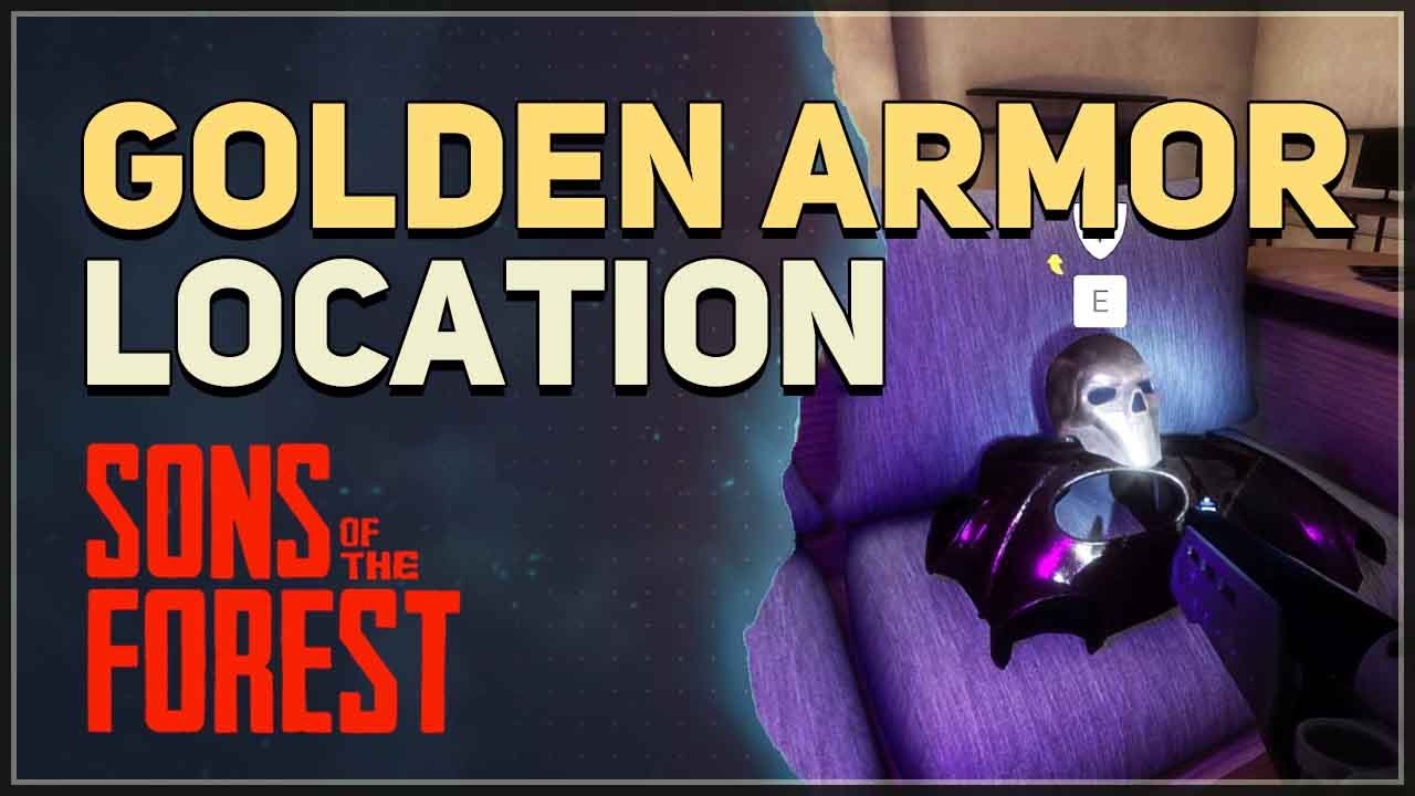 Sons of the Forest Golden Armor  How to get and use Golden Armor