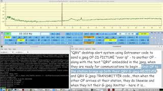 HAM RADIO - QRV ALERT SYSTEM - using JPEG over IP with TEXT embed - LIVE demo screenshot 4