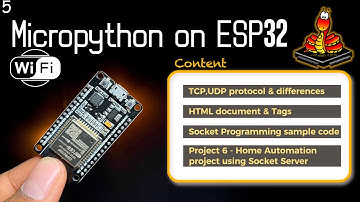 Home Automation using Socket Programming in Micropython | TCP vs UDP | Micropython on ESP32