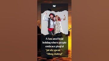 September 19 – International Talk Like a Pirate Day