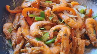 The best Crispy salt and pepper Shrimp/Shrimp Stir fry| qhia kib cws qab heev os screenshot 2