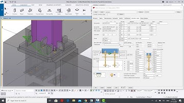 How to Model Base Plate Connections by Tekla Structures