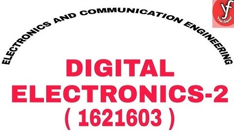 DIGITAL ELECTRONICS 2 ||  Previous year questions || QUESTION BANK ||