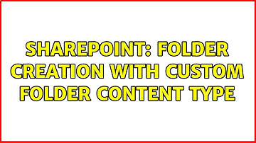 Sharepoint: Folder creation with custom folder content type