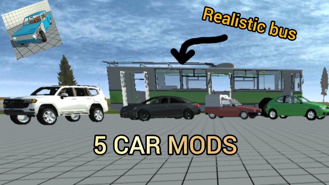 5 Car Mods  Simple Car Crash Physics Simulator 