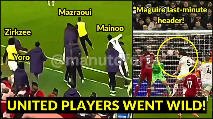 Moment Mainoo, Yoro, Zirkzee & Mazraoui REACT to Maguire’s late winner vs Liverpool | Man Utd News