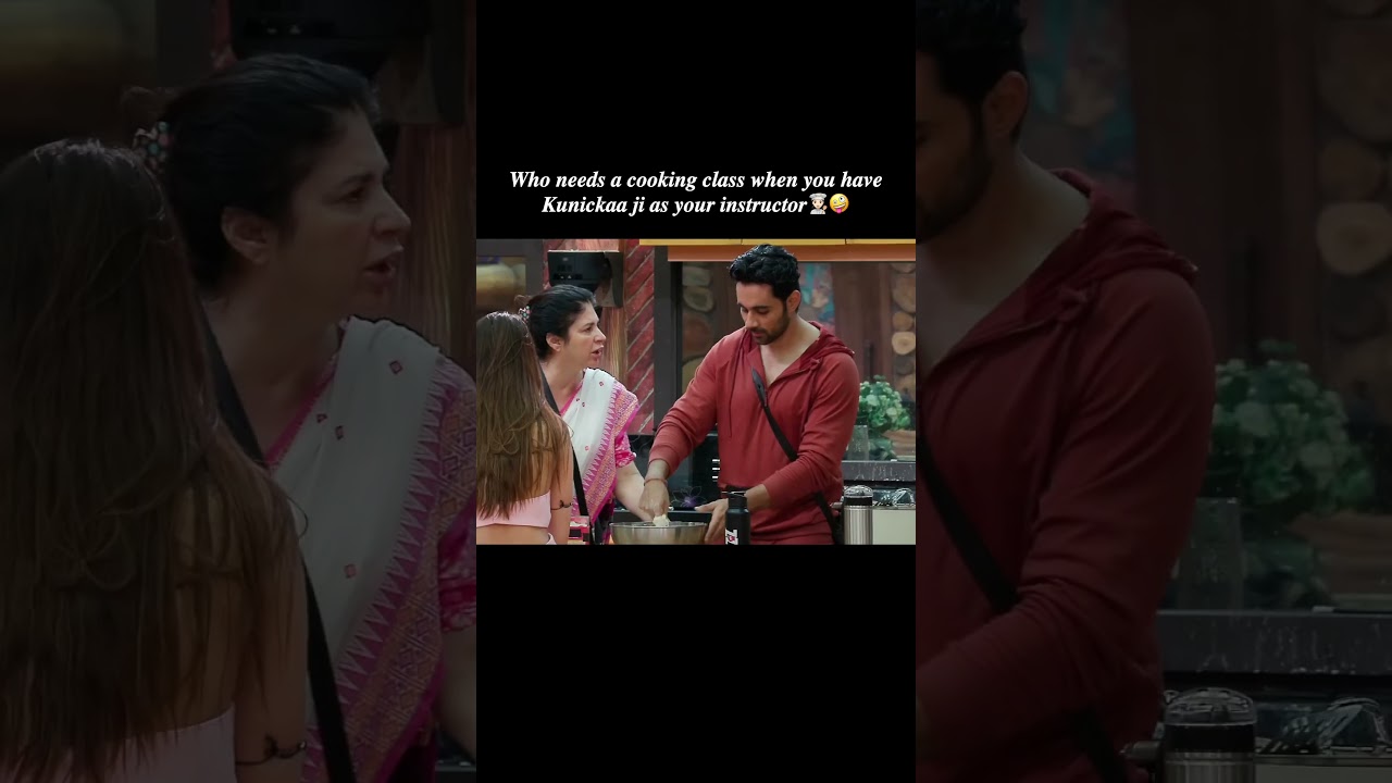 Kunickaa Sadanand and Abhishek Bajaj = the perfect kitchen duo🤪 