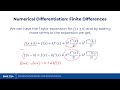 Central Finite Difference - Numerical Differentiation (PART 1)