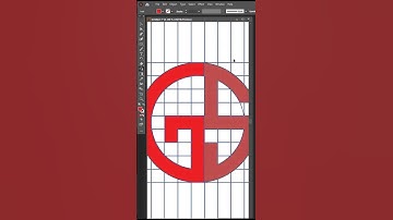 G + S Letter Monogram Logo Design in Illustrator🔥#shorts